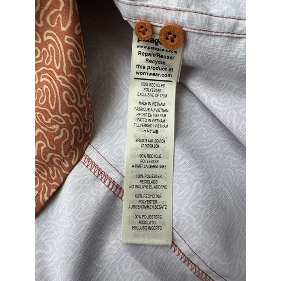 Patagonia Men's Self-Guided Hike Shirt Journeys Fertile Brown NWT Size Large - Picture 7 of 11
